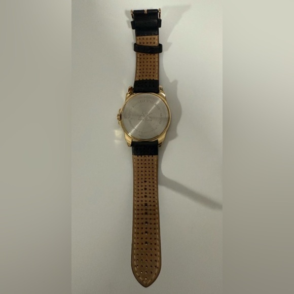 ANNE‎ KLEIN 10/9656 WOMENS WATCH. BLACK LEATHER BAND. - Picture 8 of 12